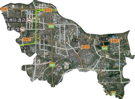 桂城街道高清卫星地图