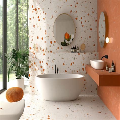 1 Single Sink Peach Bathroom Design Ideas & Images