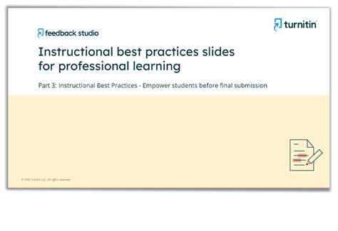 Feedback Studio Best Practices | Turnitin