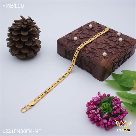 Freemen One line nawabi Biscuit Bracelet for Men - FMB110 – Freemen®