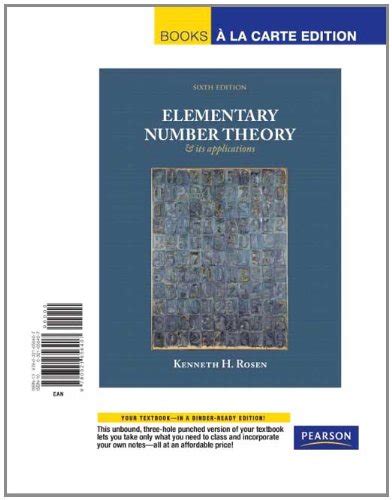 Elementary Number Theory and Its... by Rosen, Kenneth H.