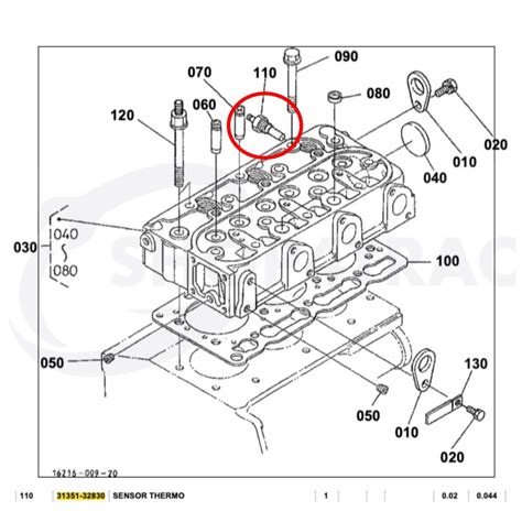 Kubota D662 Temperature Sensor 的图像结果
