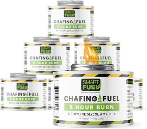 Amazon.com: Smart Fuel 6-Hour Chafing Fuel Cans - Canned Heat Fuel for ...