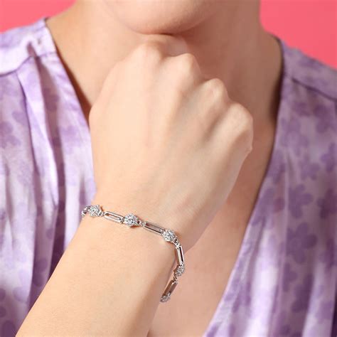 Floral Bond 925 Sterling Silver Bracelet - Valentine's Gift – Zavya