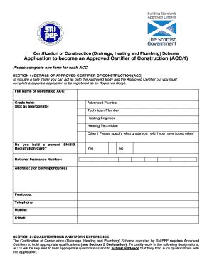 2011 Form UK SNIPEF Application to become an Approved Certifier of ...