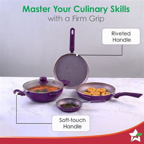 Wonderchef Royal Velvet Purple Set | Elegant Cookware – Wonderchef India