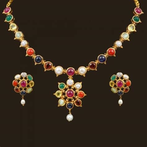 NAVARATNA NECKLACE SET Our Collections at price INR 439098 in Chennai ...