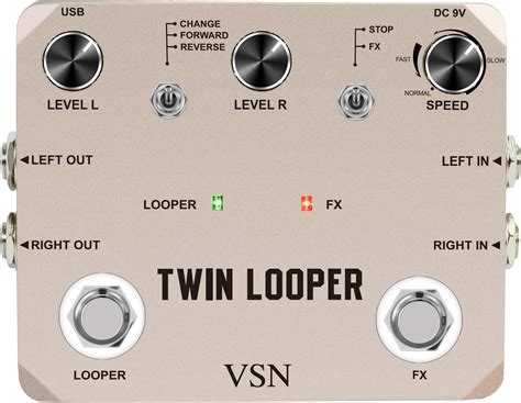 Twin Looper Electric Guitar Effect Pedal Loop Station 11 Types of Play ...