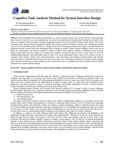 Image result for Cognitive Task Analysis