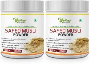 Riffway Safed Musli Churn Improve To gain Healthy Body For Men & Women ...
