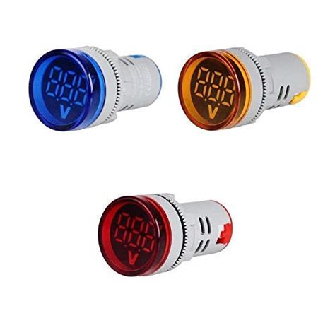 KAMCON™ Voltmeter Signal Lights Digital Display Gauge Volt Voltage ...