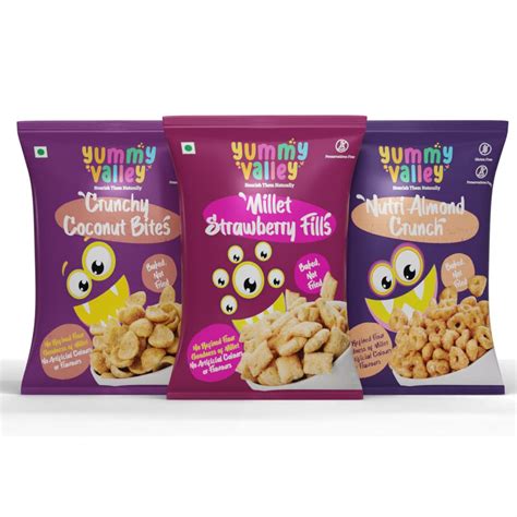 Yummy Valley Assorted Pack of Healthy Snacks (Nutri Almond Crunch - 1 ...