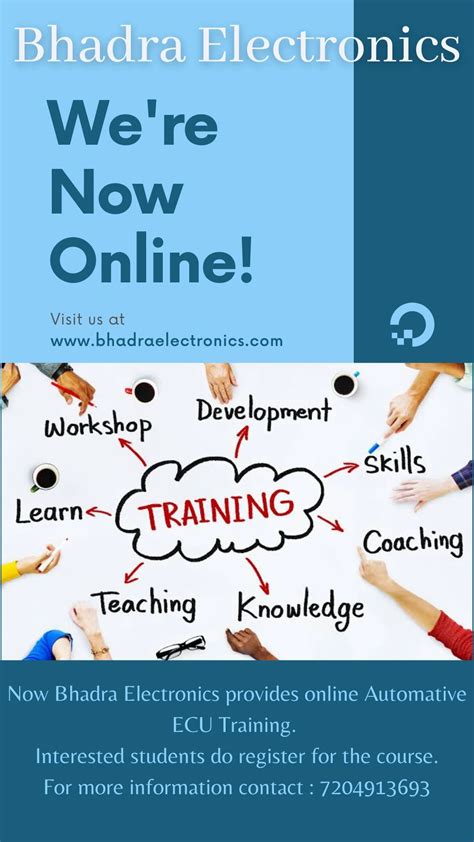 We are now online!Bhadra Electronics provides Online ECU training