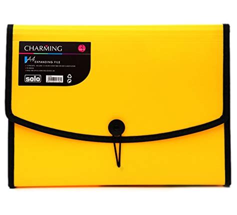 Solo EX- 802 Expanding File (Elastic, with Swing) - 12 Section A4 ...