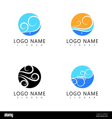 Wind logo vector symbol design Stock Vector Image & Art - Alamy
