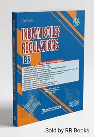 Buy Akalank’s Indian Boiler Regulations 2026 (IBR) | Updated With ...