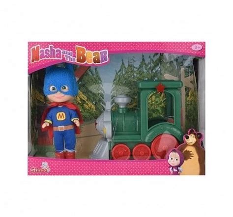 Shop Masha And The Bear Masha Superhero With Train Roleplay sets for ...