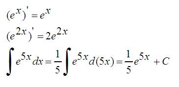 关于e^x，e^2x等等的导数怎么求？导数e^5x的原函数怎么算？_百度知道
