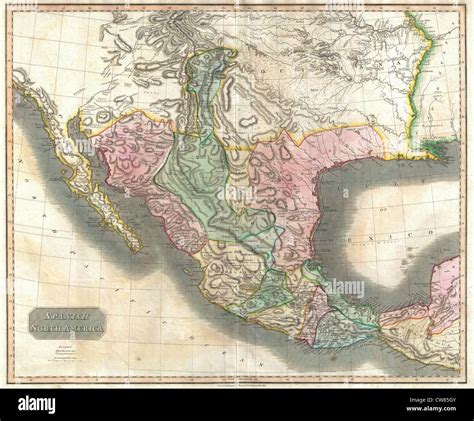 Texas mexico map hi-res stock photography and images - Alamy