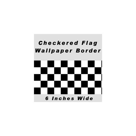 Buy Checkered Flag Cars Wallpaper Border-6 Inch (No Edge) Online at ...