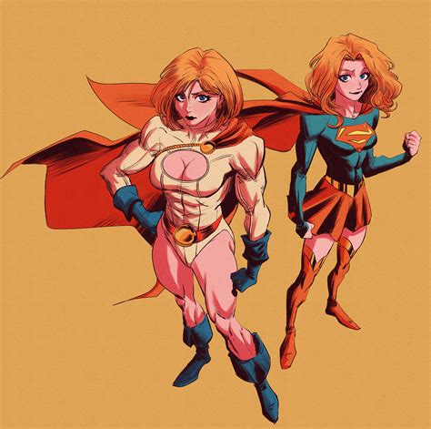 Dc Power Girl And Supergirl