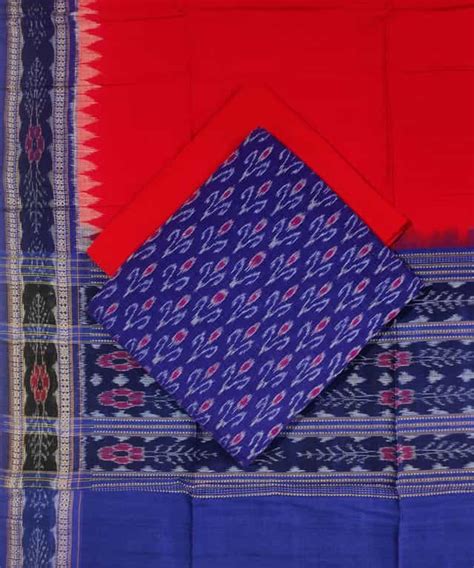 Sambalpuri Suit Set (Single Ikat) - Sambalpuri Fab