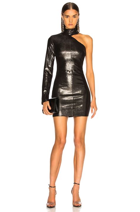 RTA Lulu Leather Dress in Lithium | FWRD