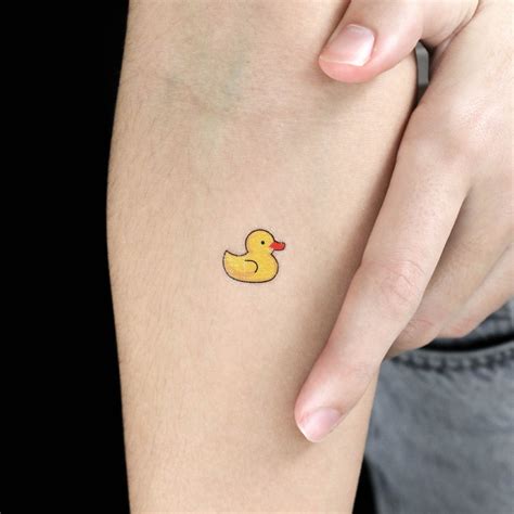 Rubber Duck Temporary Tattoo (set of 3) - Etsy