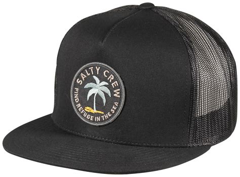Salty Crew Tropics Retro Trucker Hat - Black