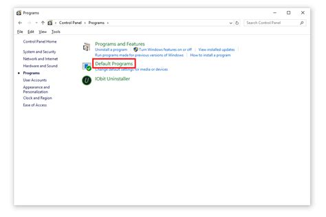 Image result for Control Panel Default Mail