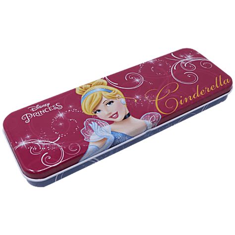 Buy Hm International Disney Cinderella Multi Layer Metal Pencil Box ...