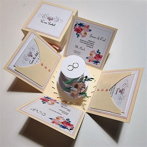 Image result for Exploding Box Wedding Invitations