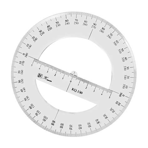 360 Degree Protractor Round Ruler Gauge Angular Drafting Tools Circle ...