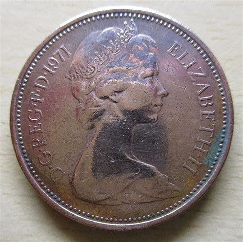D.G.REG.F.D.1971 ELIZABETH.II NEW PENCE 2 ICH DIEN Coin | Lazada