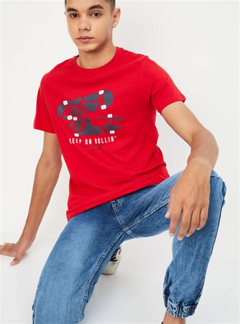Buy Boys Graphic Printed Pure Cotton T-shirt Online at just Rs. 169.0 ...