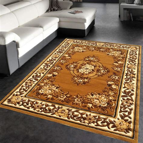 Buy Ali Carpet Embossed 0.5 INCH Pile Height Persian Floral Carpet for ...