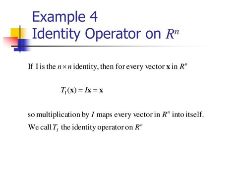 Identity Operator 的图像结果