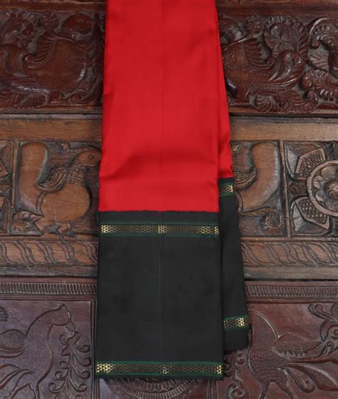 Buy Red Handwoven Kanjivaram Silk Saree T455233