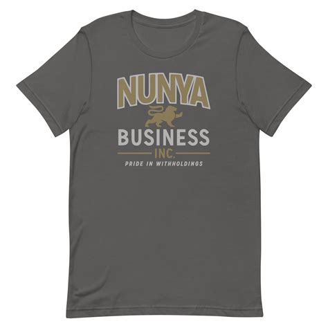 Nunya Business Men's Signature Tee – SnorgTees.com
