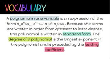 Image result for Polynomial Functions Algebra 2