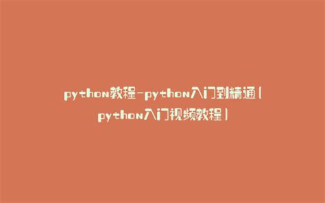 Video Introducing Python 的图像结果
