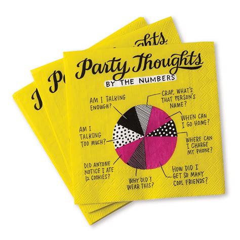 Party Bingo Cocktail Napkins, Pack of 20 | Funny cocktail napkins ...