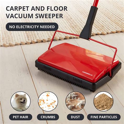 Casabella Electrostatic Floor And Carpet Sweeper, Non-Electric Vacuum ...
