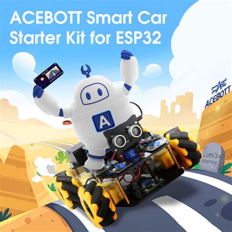 Buy ACEBOTT QD001 ESP32 4WD Smart Robot Car Kit – Robocraze