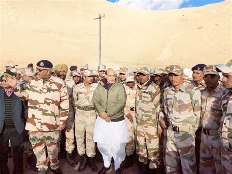 Dungti BOP of ITBP - Home Minister Rajnath Singh's visit to ITBP posts ...
