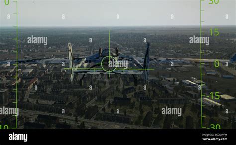 Training on the flight simulator. Cockpit of a fighter aircraft flight simulator Stock Photo - Alamy