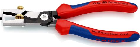 KNIPEX KNIPEX 13 62 180 StriX® Abisolierzangen mit Kabelschere mit ...