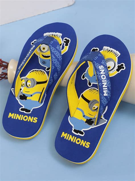 Buy Kids Ville Boys Minions Printed Thongs Flip Flops - Flip Flops for ...