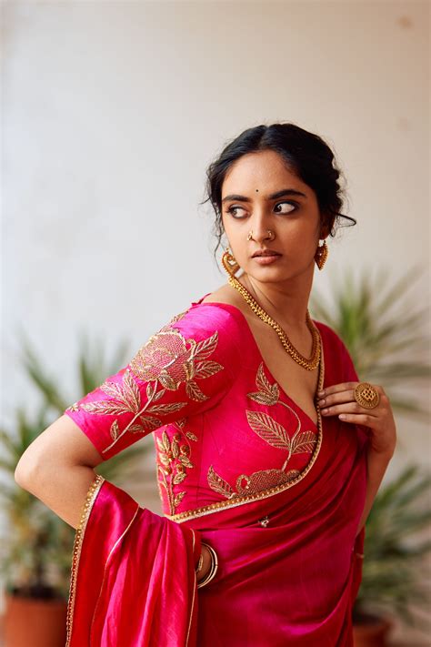 Label Earthen - Zariphool Rani Saree & Blouse - Elahe
