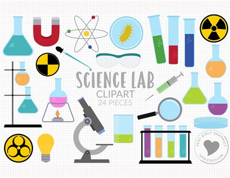 Science Laboratory Clip Art Set Scientist Chemistry - Etsy Canada